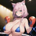 むちむち爆乳マイクロビキニ猫耳ボクサーちゃん特集 5枚目