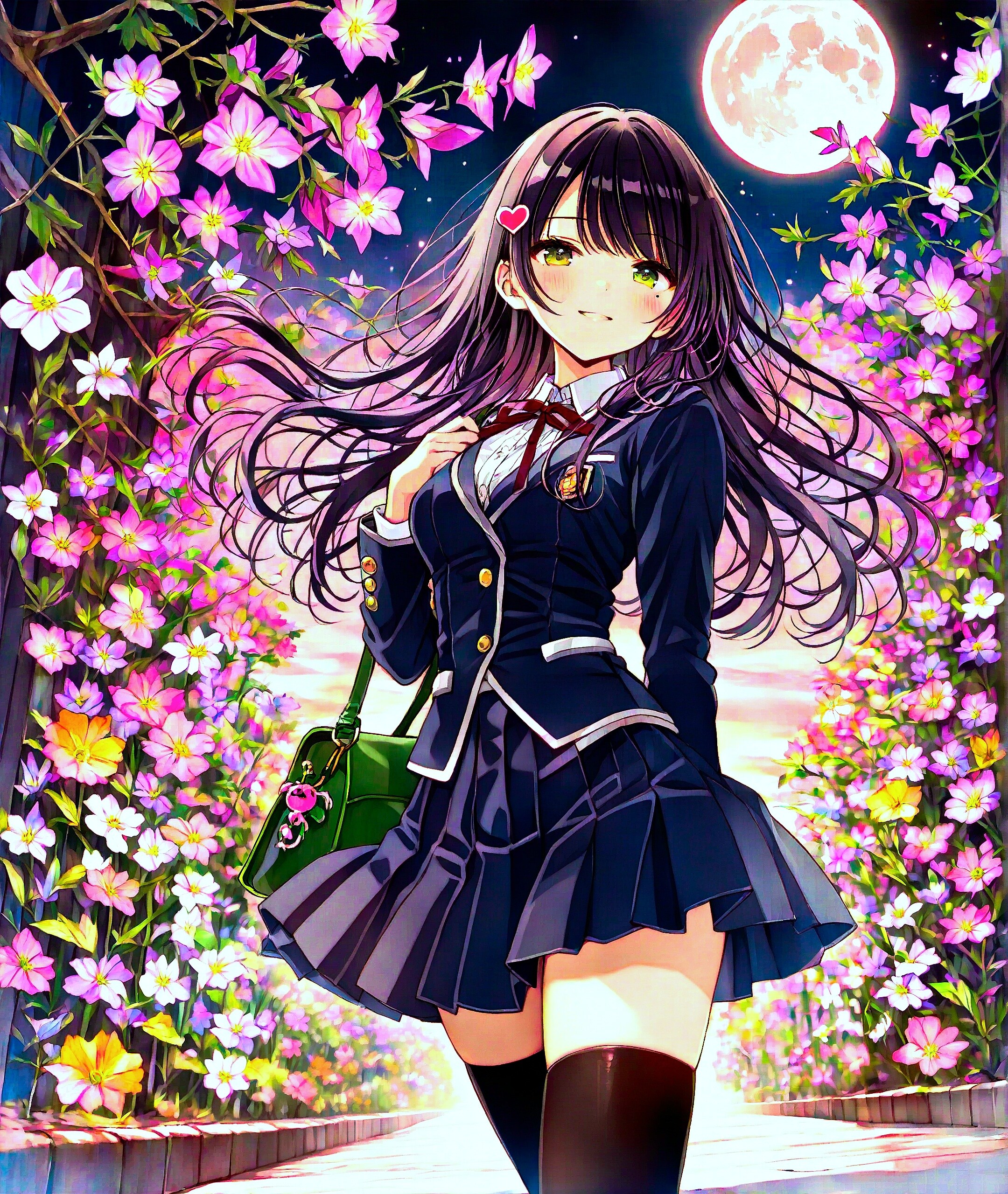 月夜に咲く華