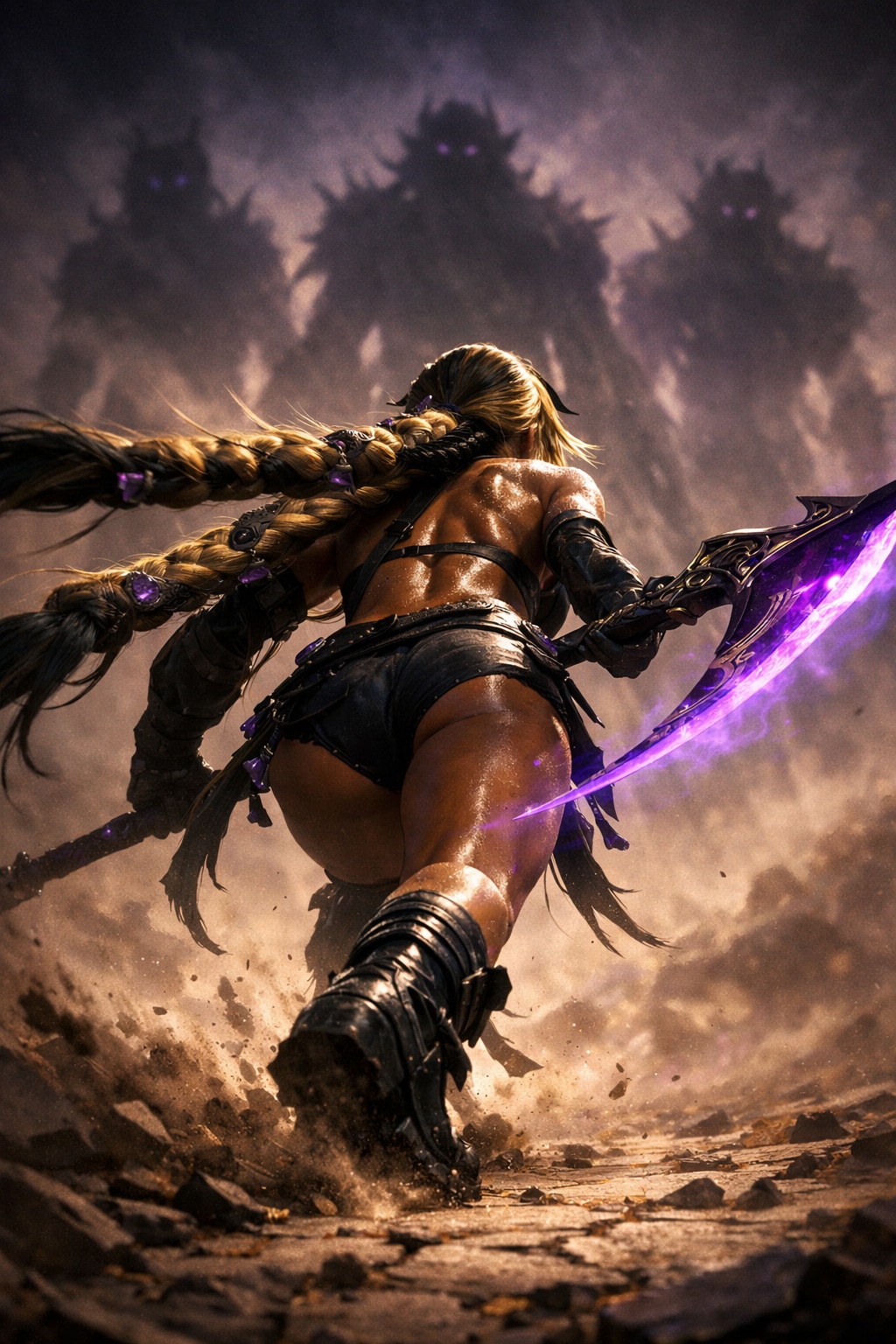 【砂塵の向こうへ進む女神の背――死の女神ネクロリア】