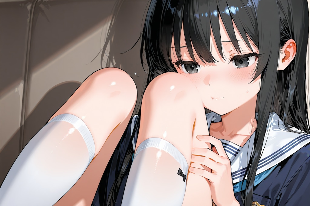 ジッと見つめる女の子。