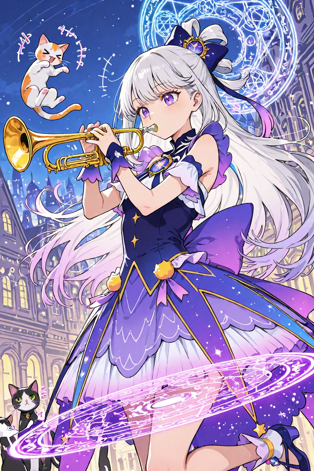 銀髪の魔法少女ちゃん