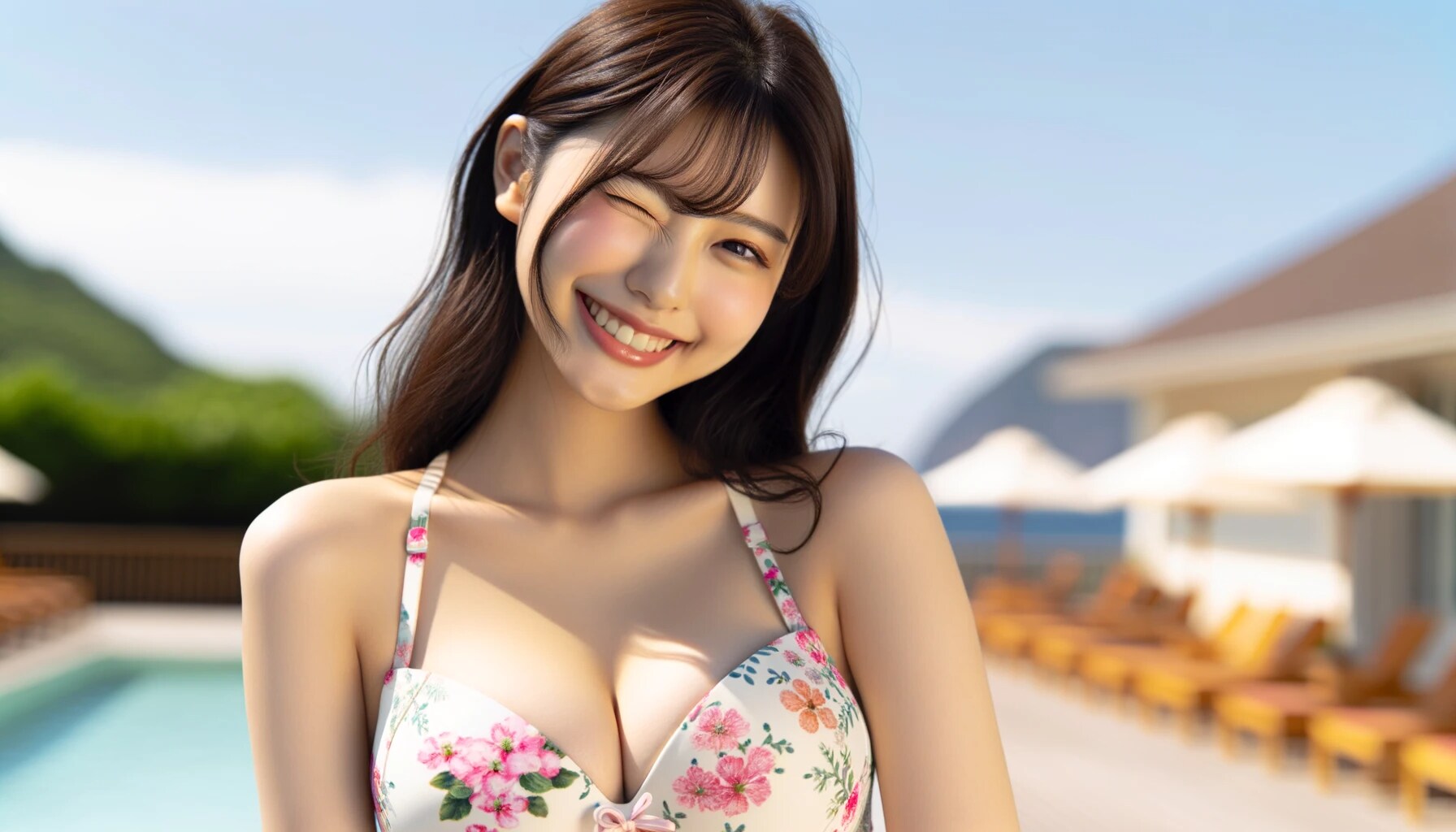 夏も終わりですが。。ビキニ美女