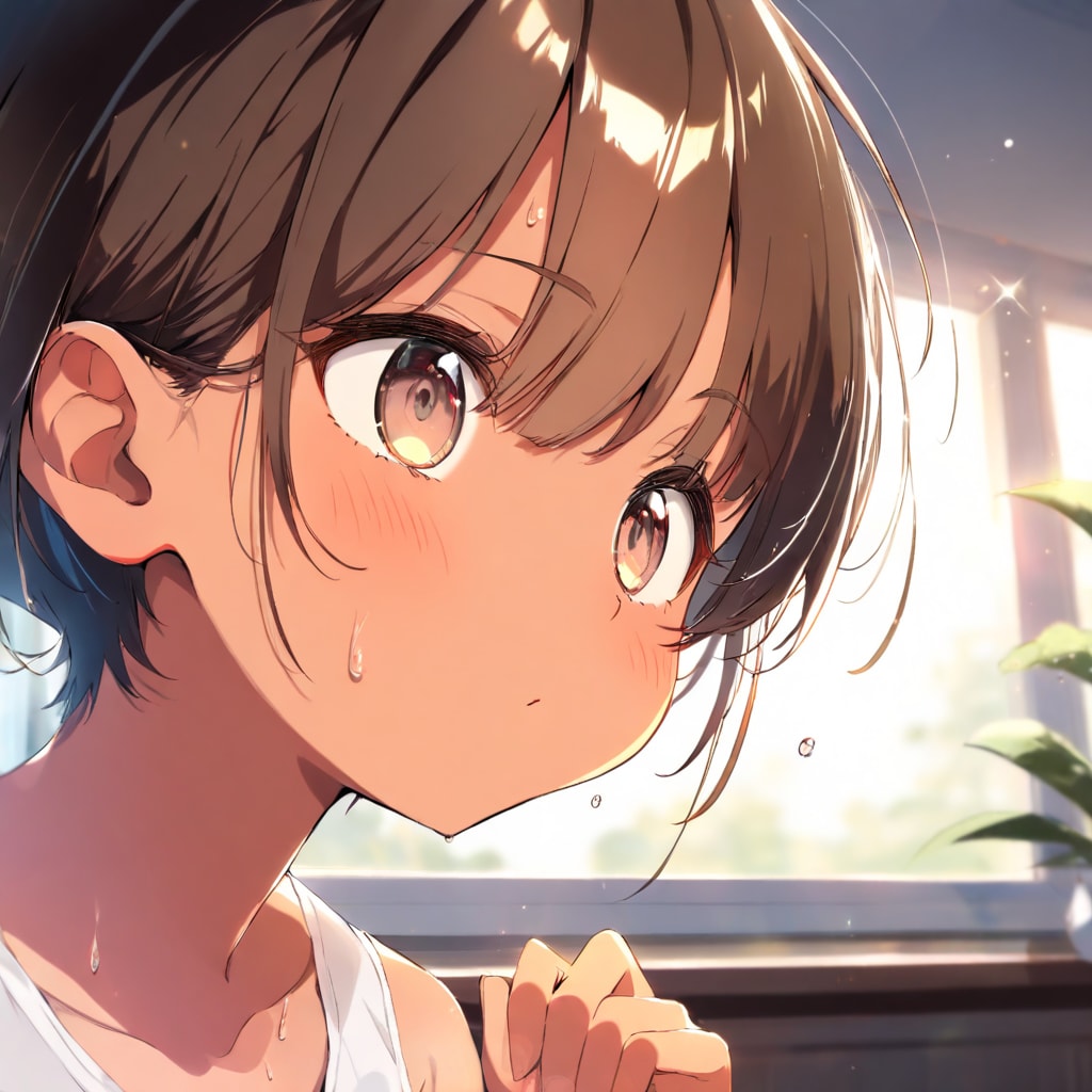 茶髪日焼け