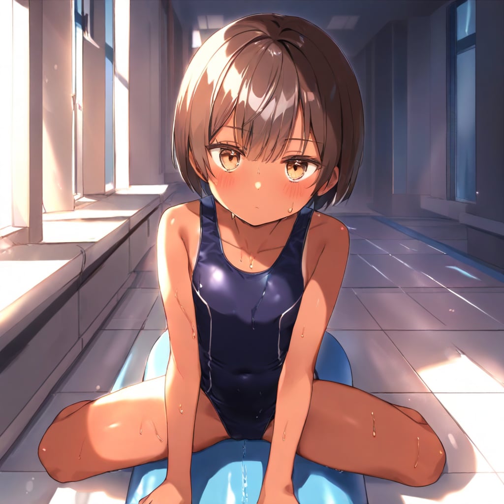 茶髪日焼け