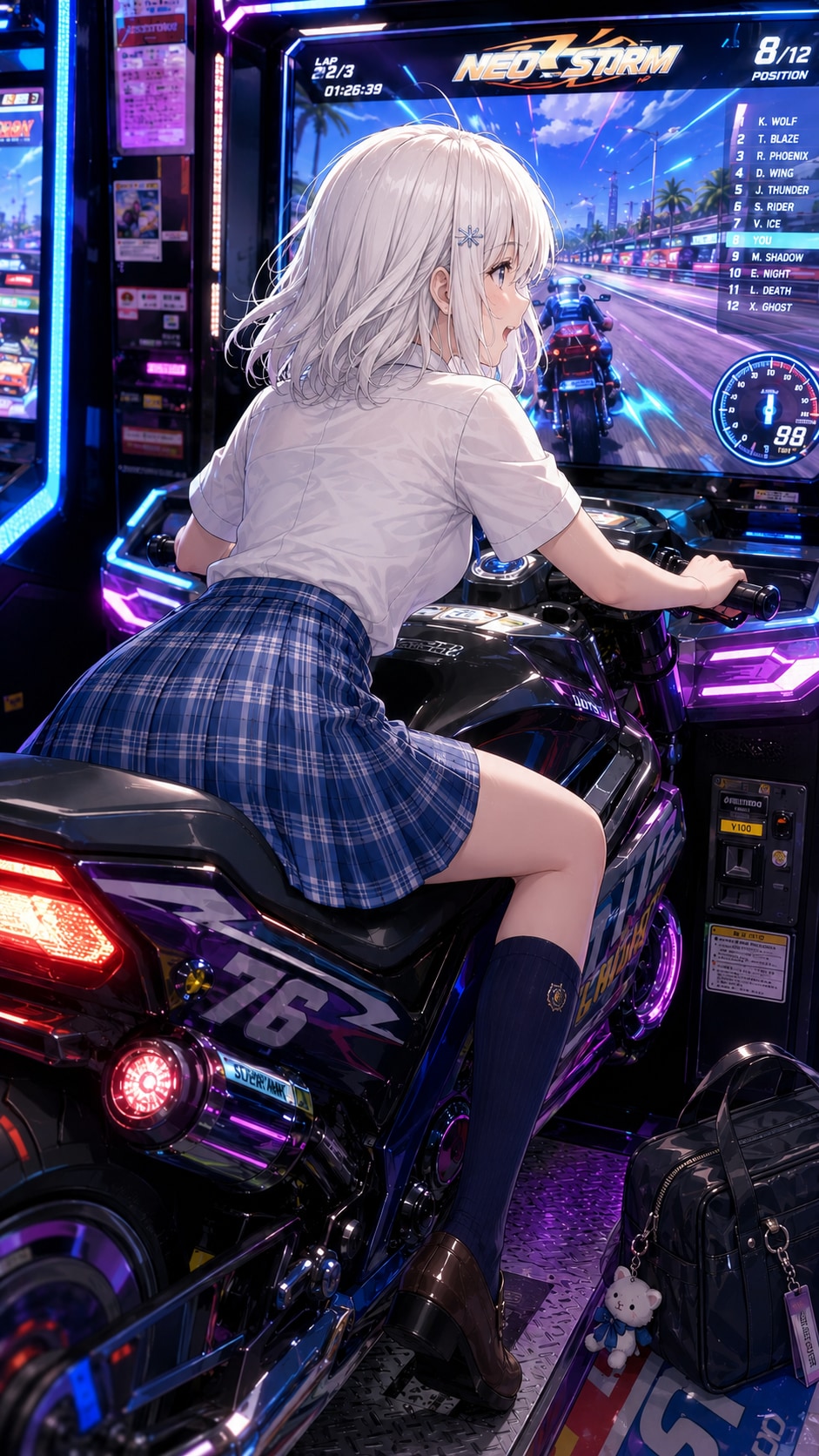 バイクと女の子