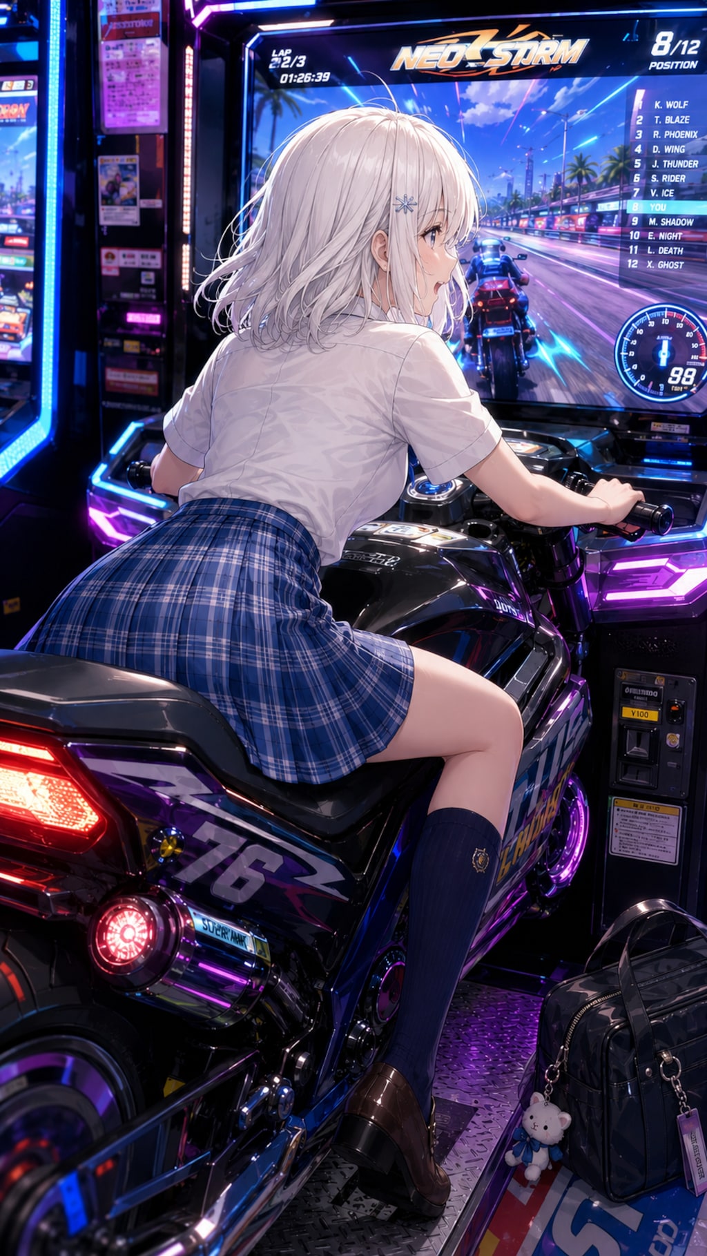 バイクと女の子