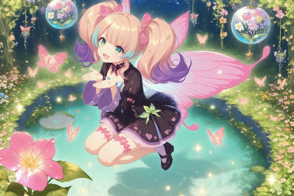 花の泉で
