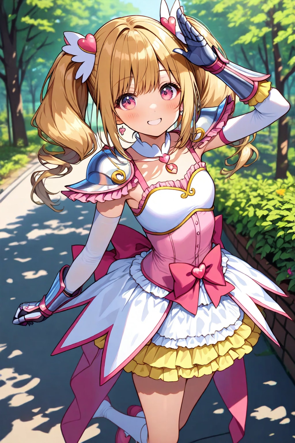 魔法少女ちゃん鎧付き