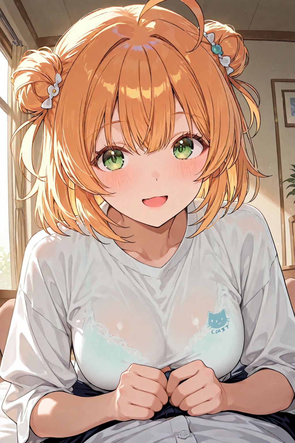 猫と一緒