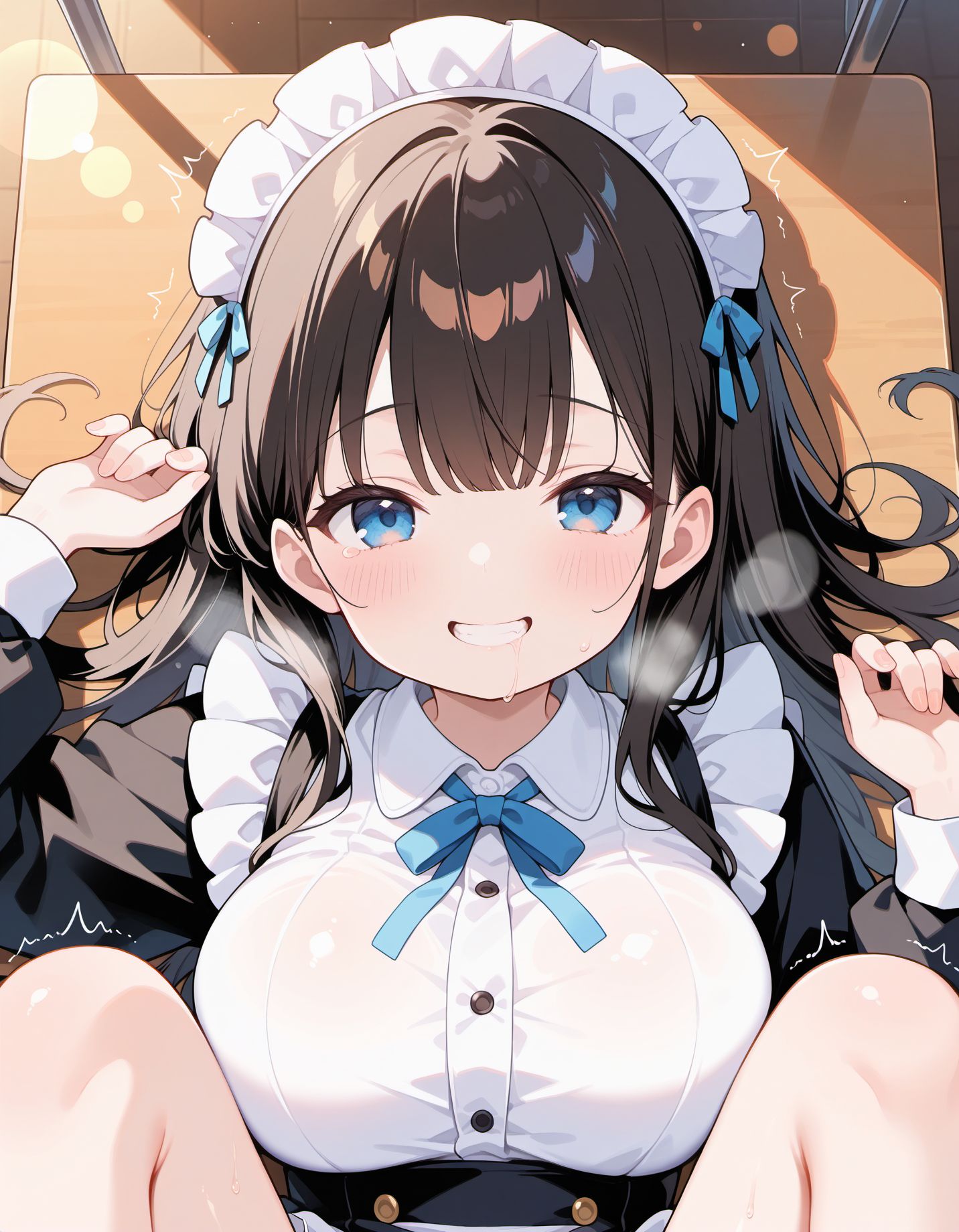 テーブルで