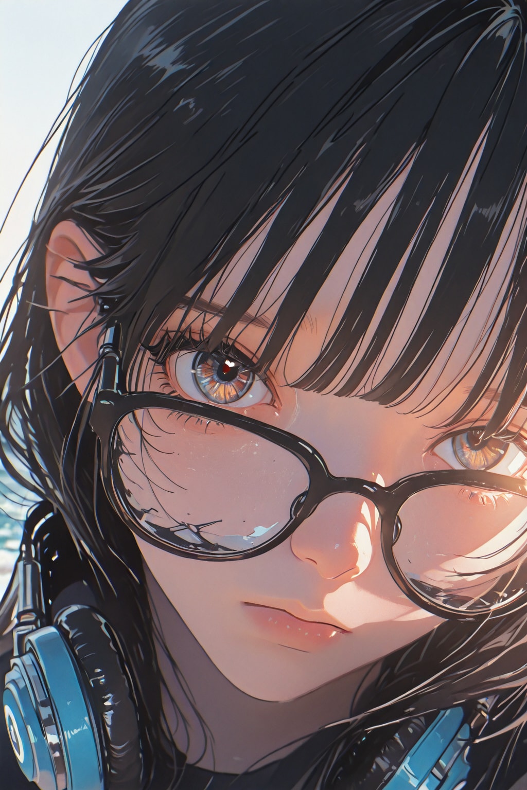 メガネとヘッドフォン③