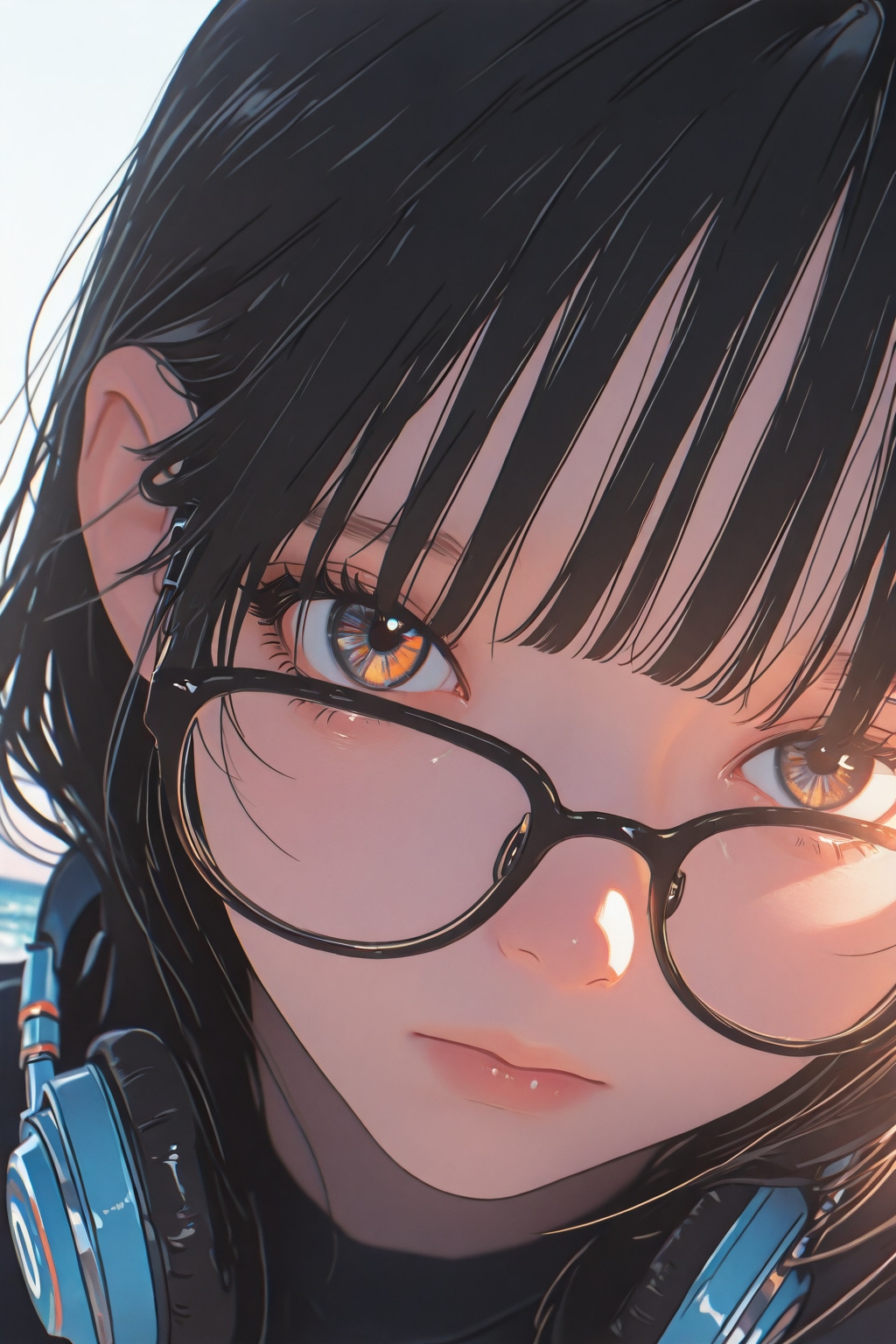 メガネとヘッドフォン③