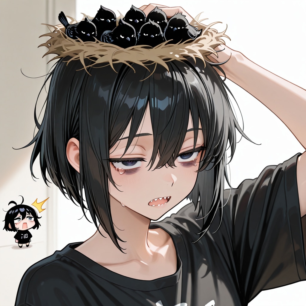 兄ちゃん…巣立つまで見守ってやれってムリだよぅ…🐦‍⬛🪹