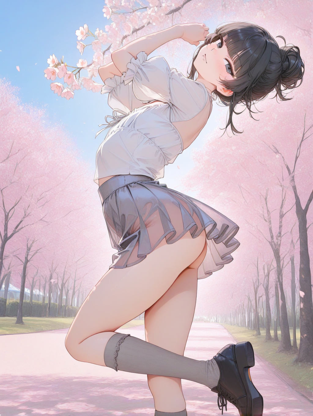 美央とサクラ_お団子