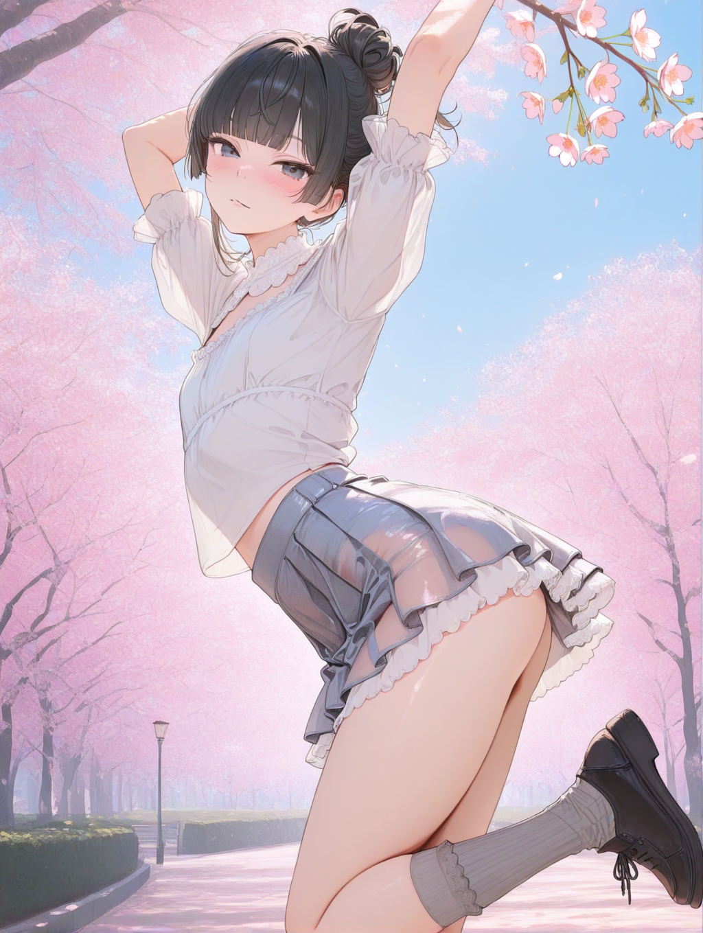 美央とサクラ_お団子