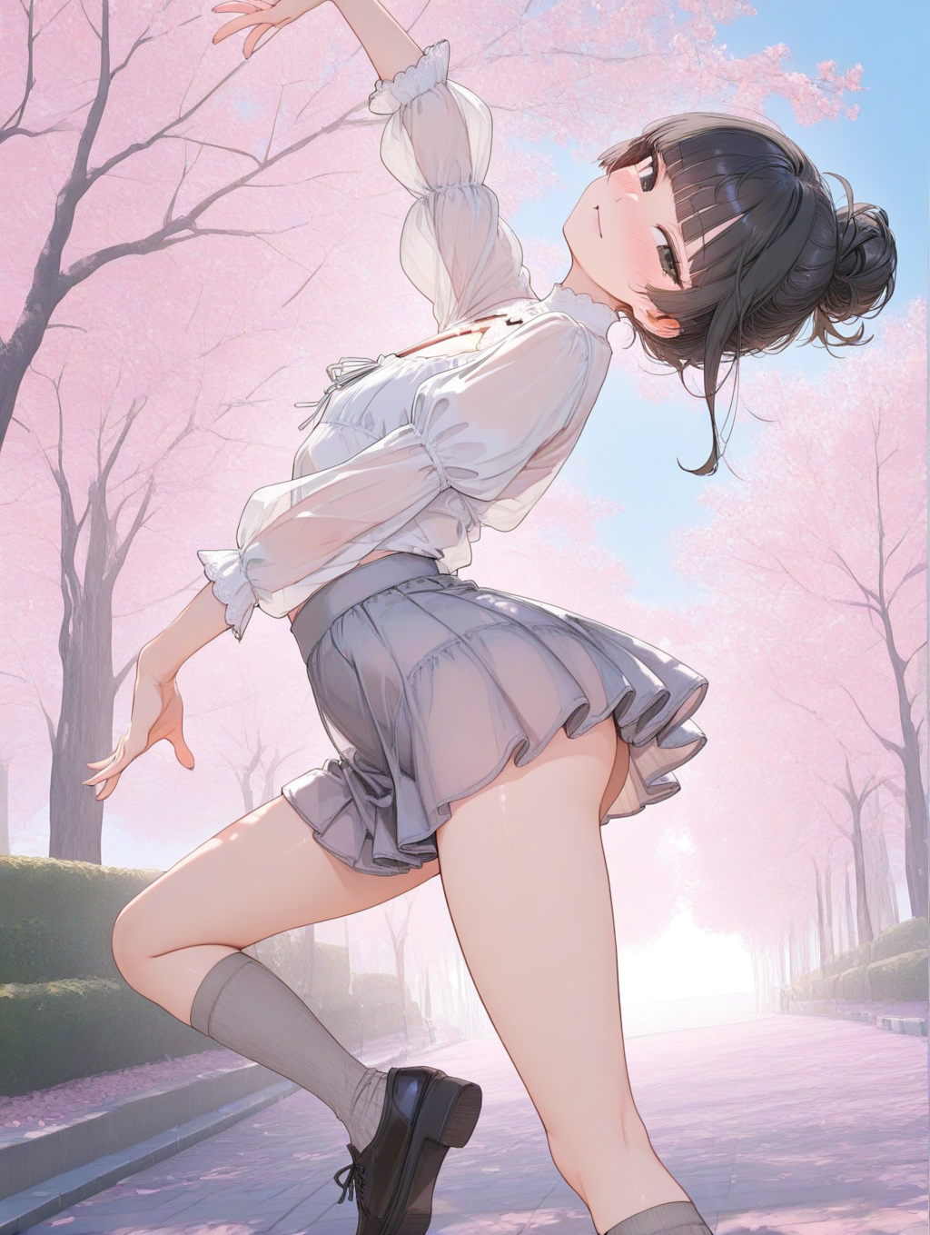 美央とサクラ_お団子