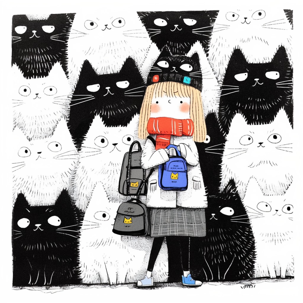 モノクロねこパレード