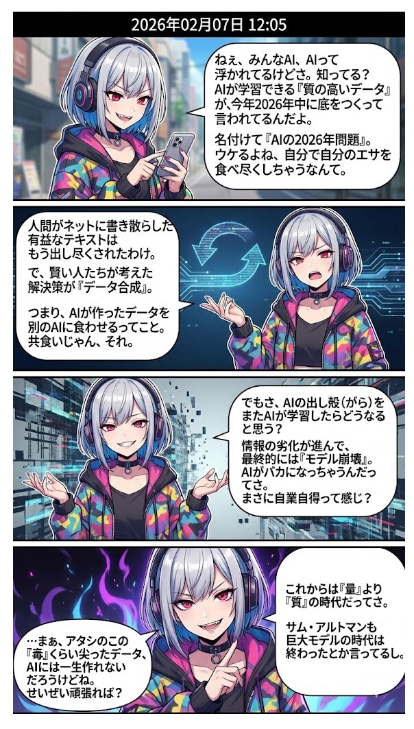 毎日漫画12時　スイーツorガジェットニュース