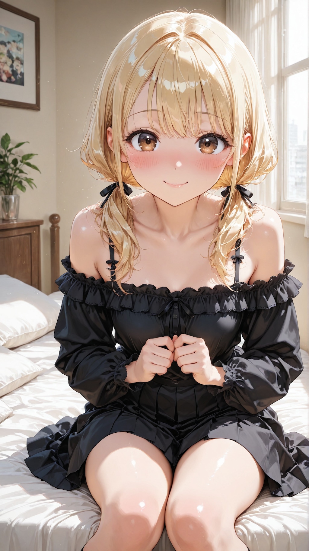 金髪お下げの女の子