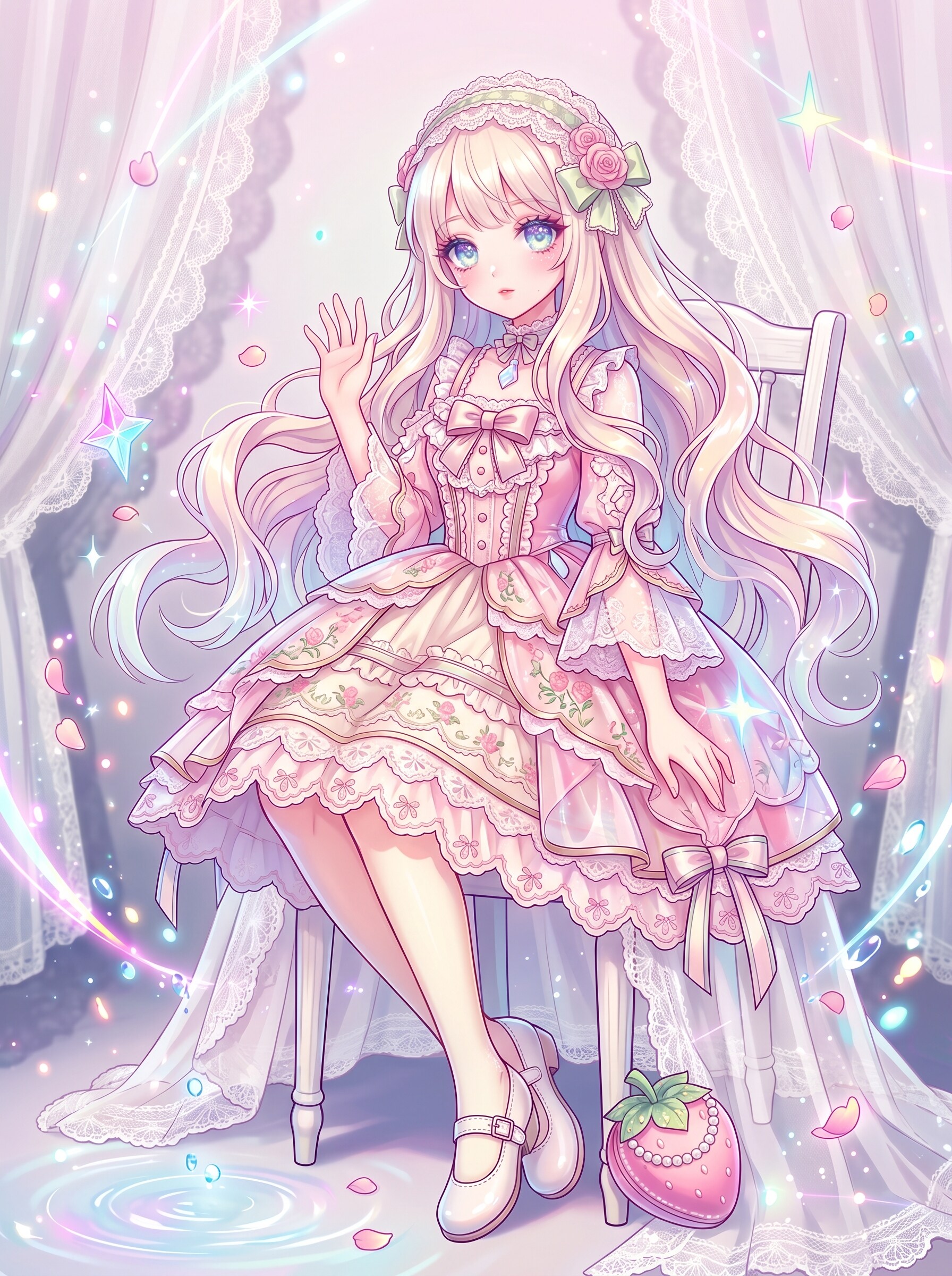 薄桃色幻想の花乙女 | の人気AIイラスト・グラビア