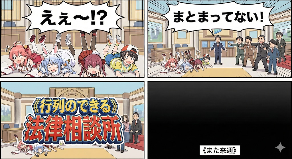 【漫画】行列のできる法律相談所 ～紳助VSバーチャル軍団SP～