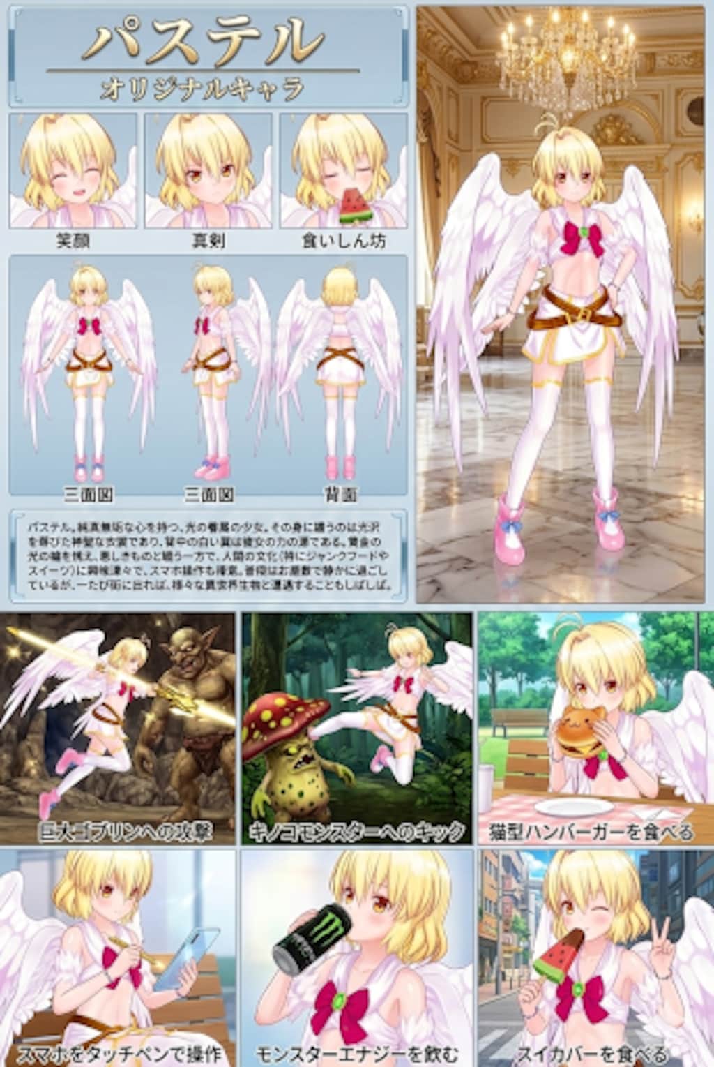 オリジナルキャラ　パステル　設定