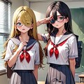 仲良し女子高生 2枚目