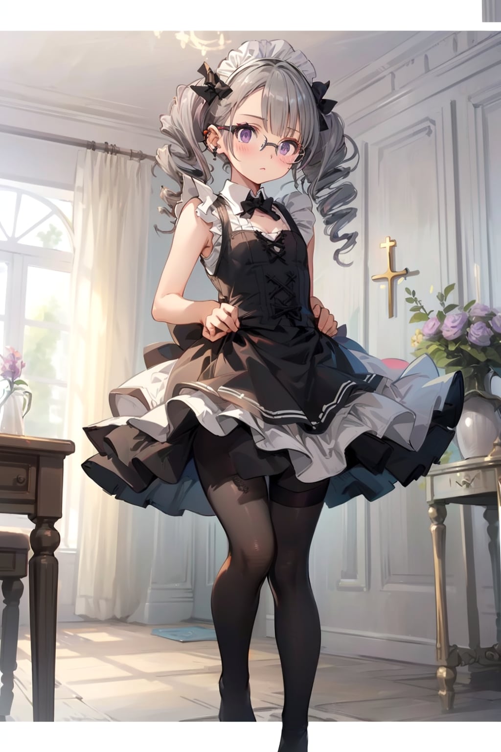 メイドの眼鏡っ娘