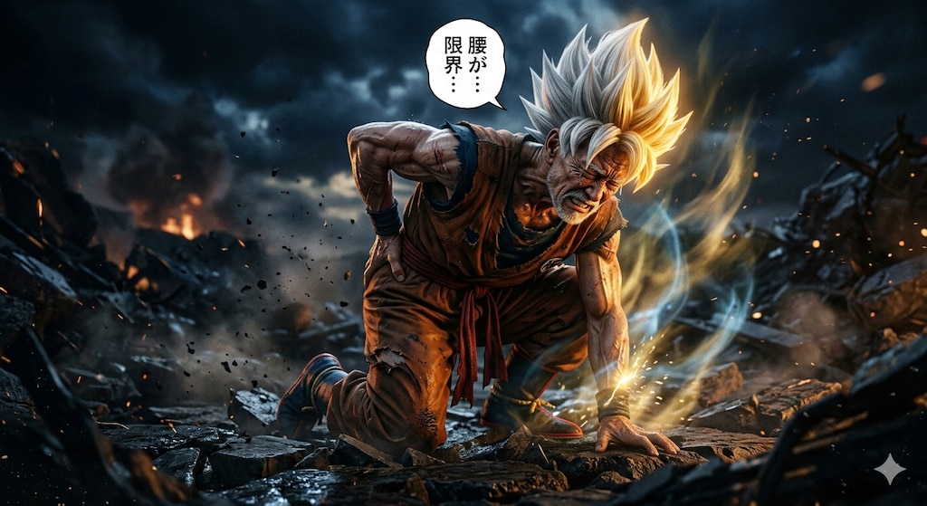 おじいちゃんの腰は限界