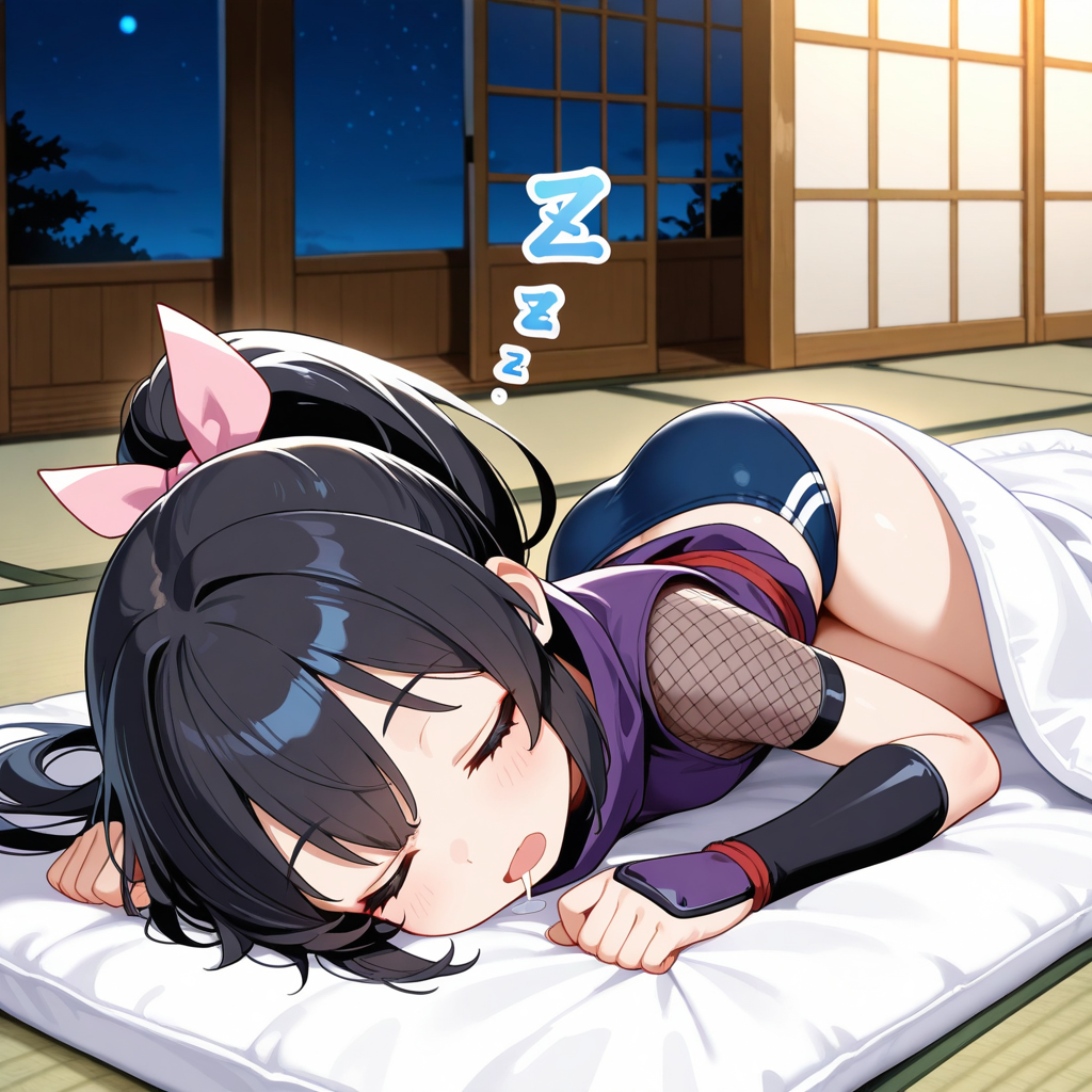 忍ル祭りに参加してお疲れの忍ルマ