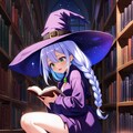 読みふける魔女っ娘 3枚目