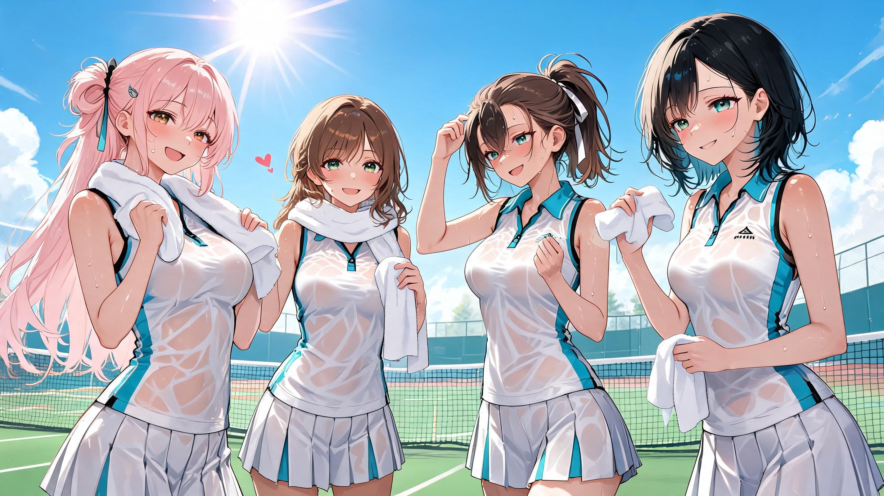 暑さに負けずに