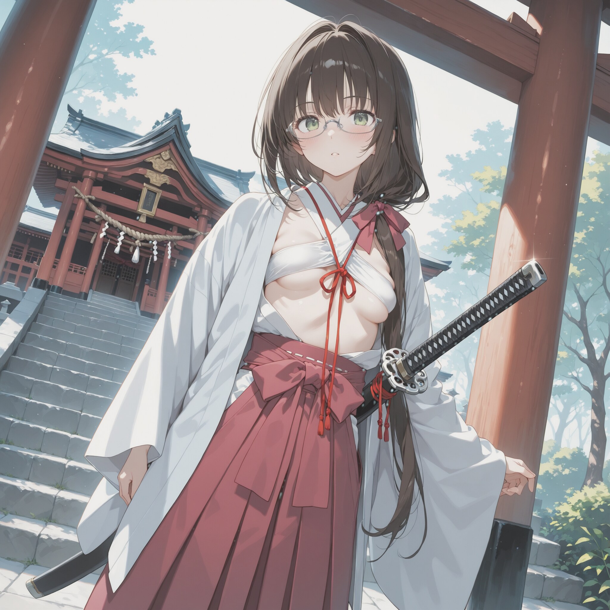 胸元が・・・