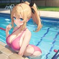 ピンクの水着ギャルちゃん 3枚目