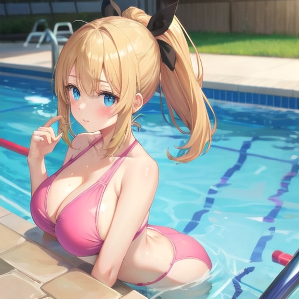 ピンクの水着ギャルちゃん