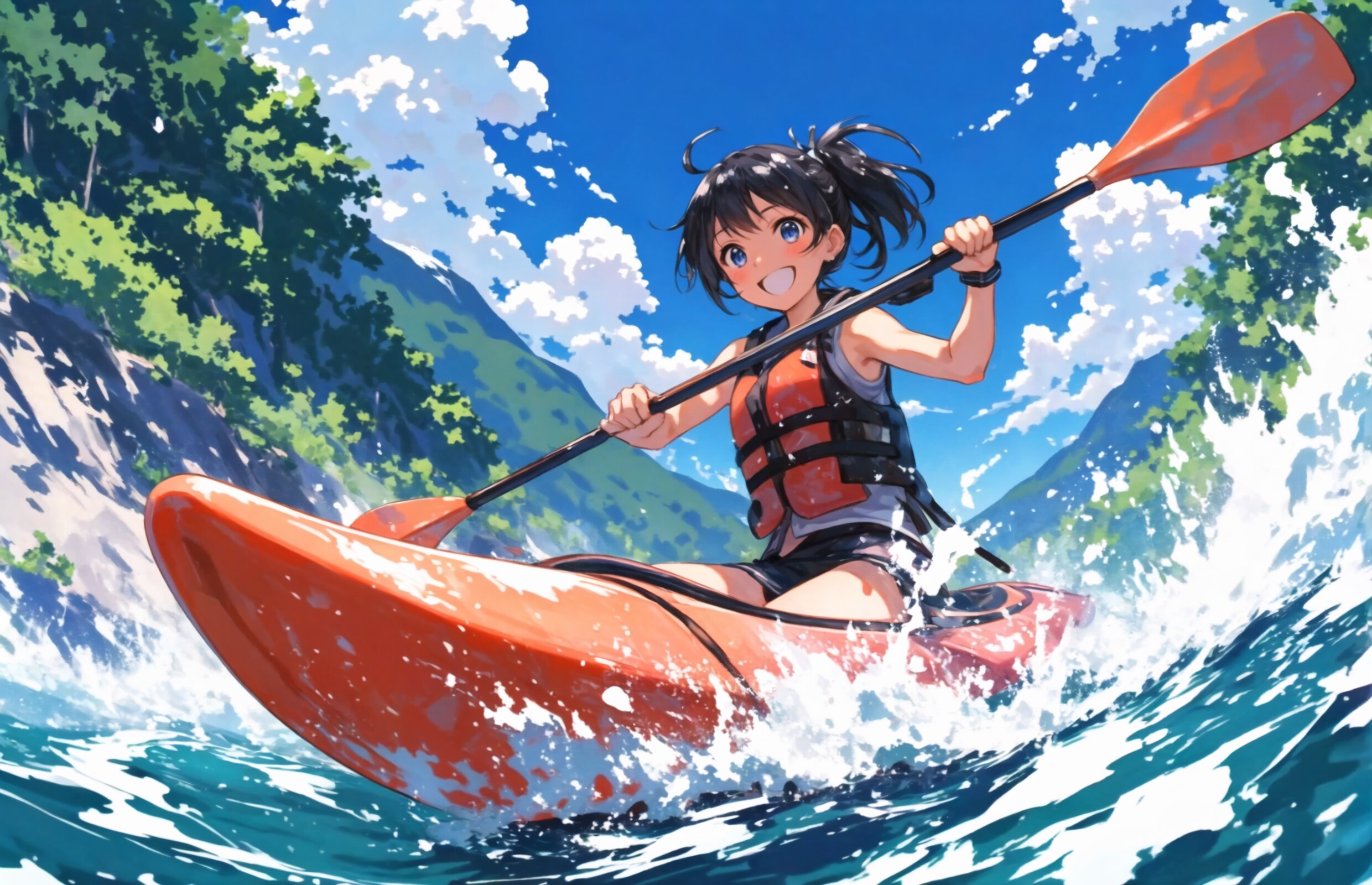 激流を攻める | の人気AIイラスト・グラビア
