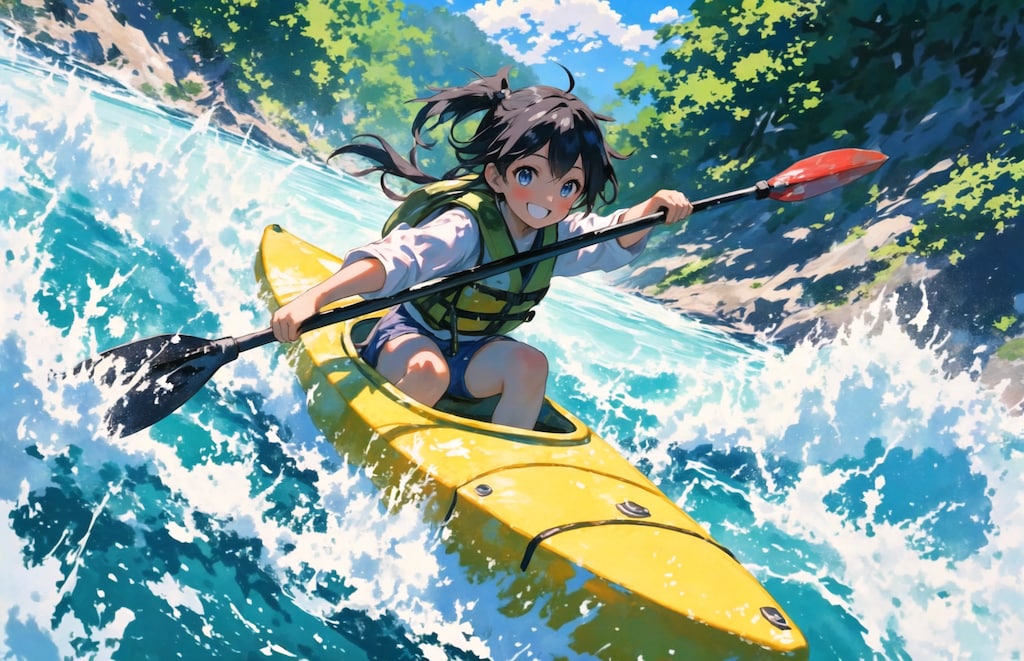激流を攻める