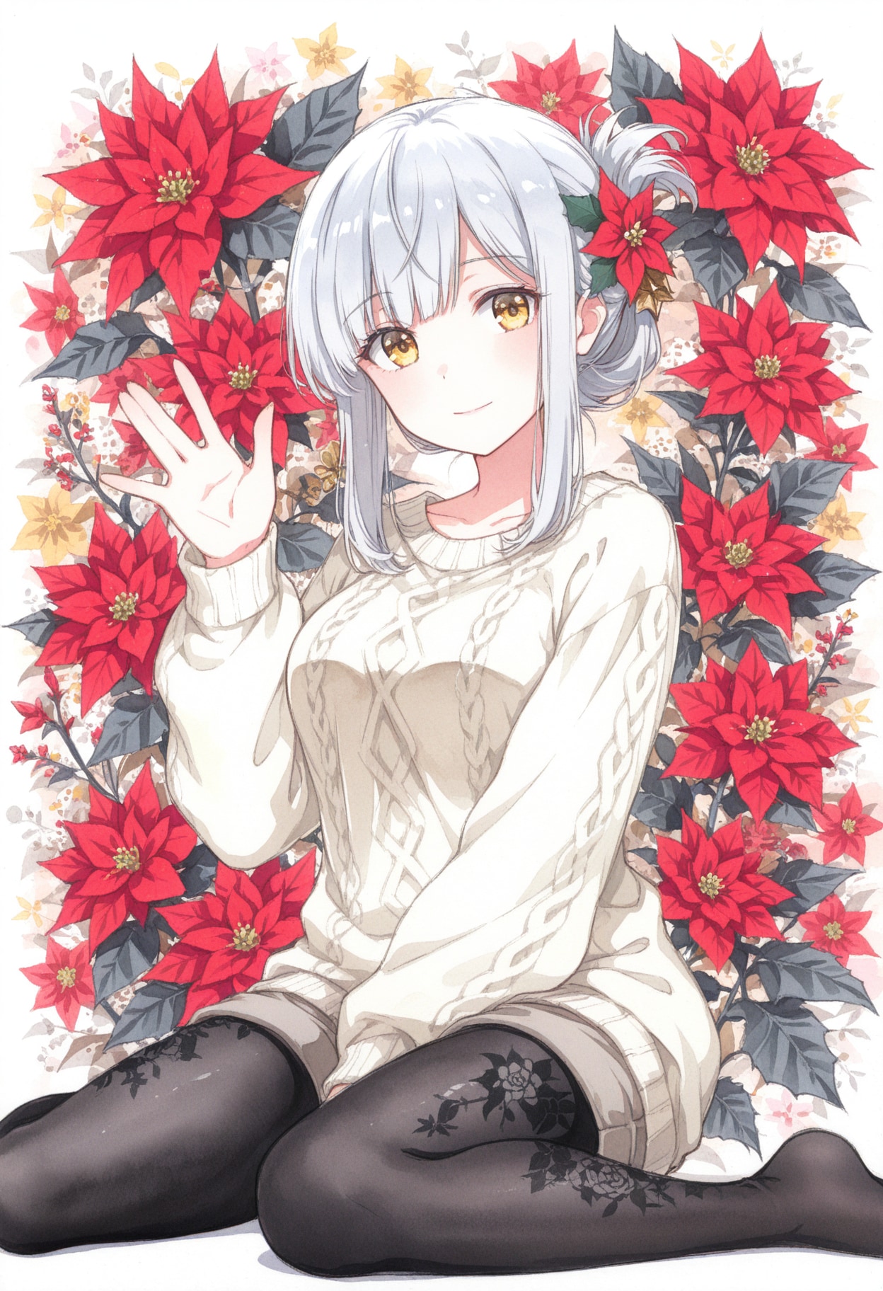 看板娘　flowers | の人気AIイラスト・グラビア