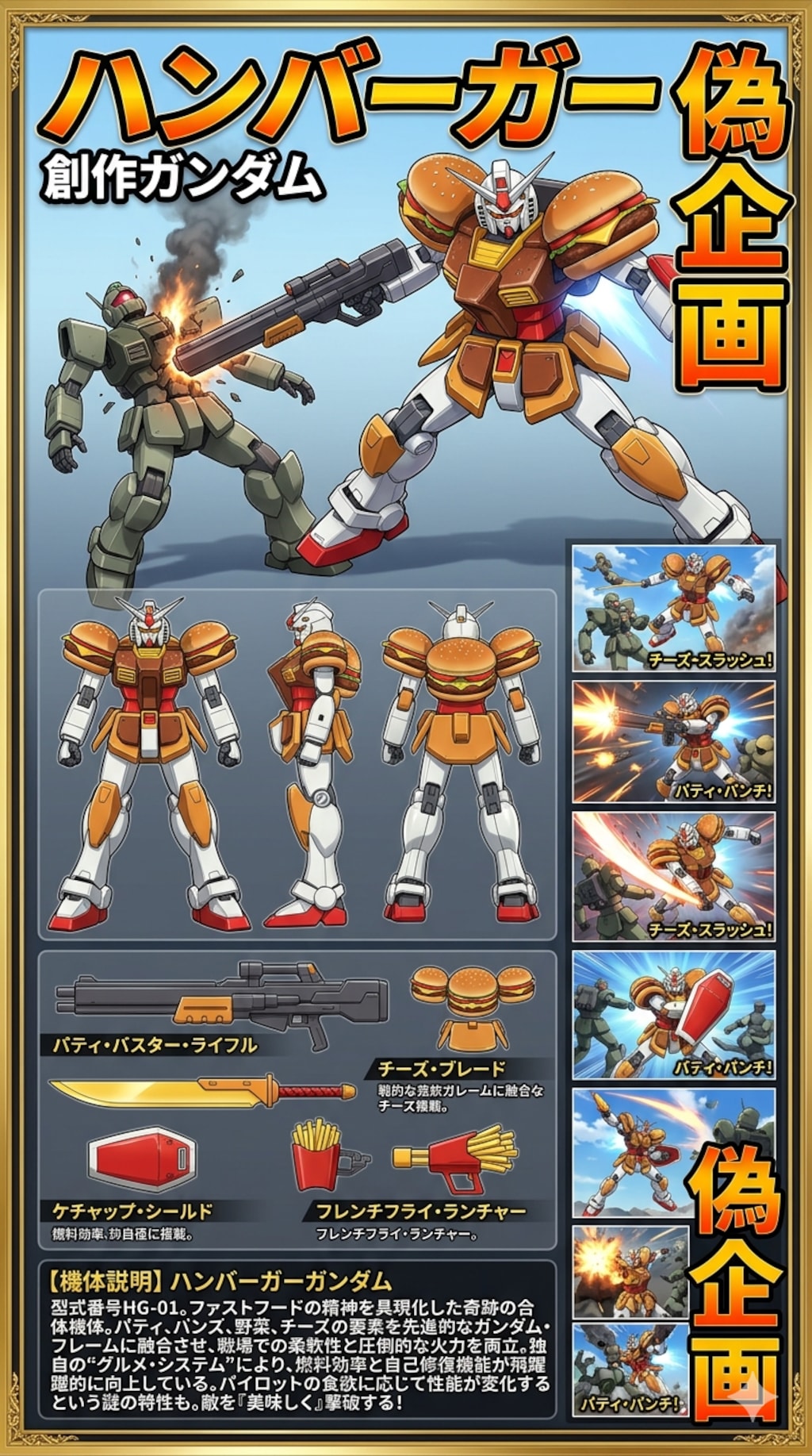 ハンバーガーG　創作ガンダム