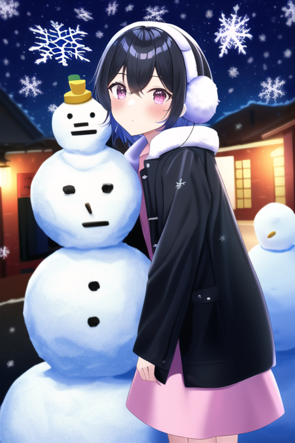 かおりちゃんと雪だるまと一日遅れのクリスマスケーキ