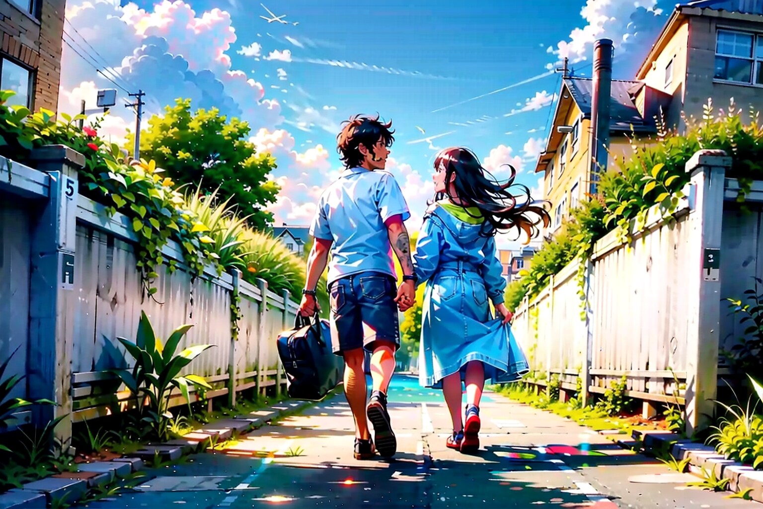 夏の思い出 手をつないで | の人気AIイラスト・グラビア