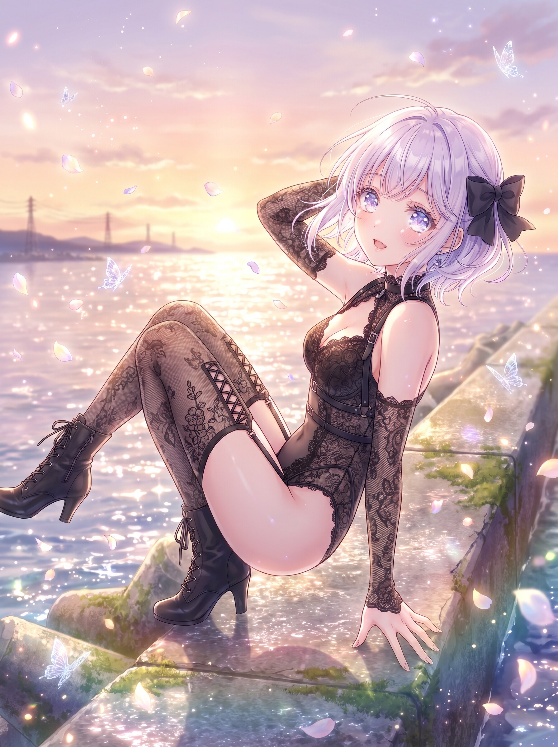 残照蒼潮の艶影