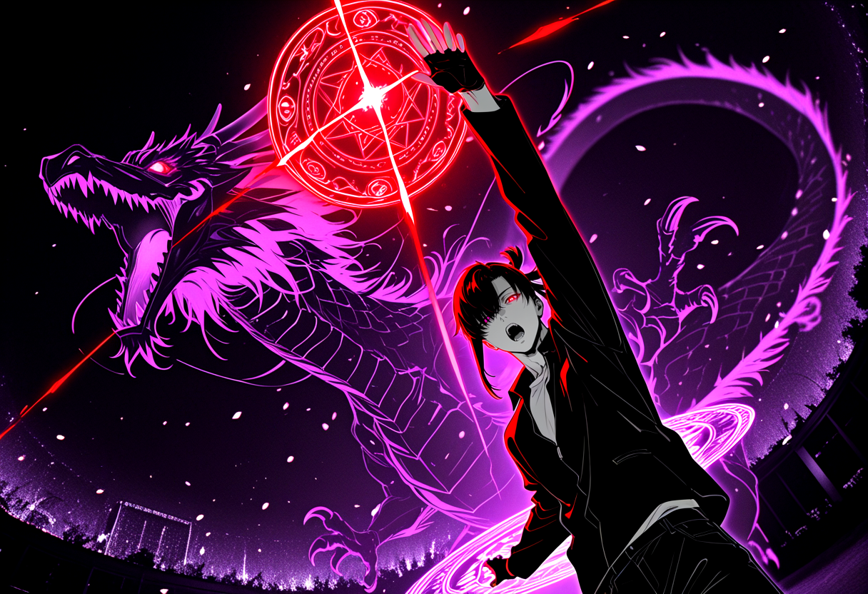 絶望の深淵に揺蕩う冥王の玉鉾　現世の導を照らすは赤誠の涓滴 | の人気AIイラスト・グラビア