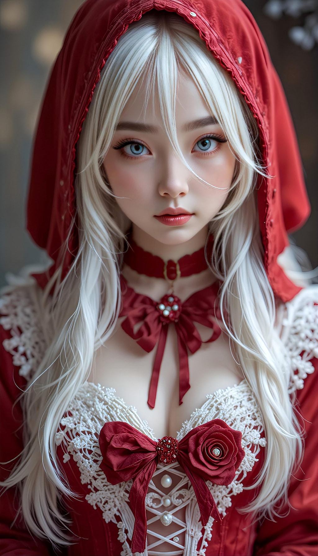 赤いフードの君