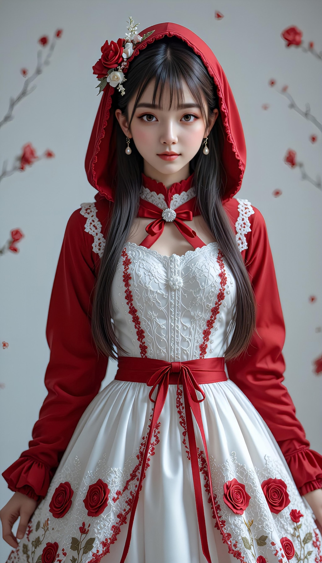 赤いフードの君