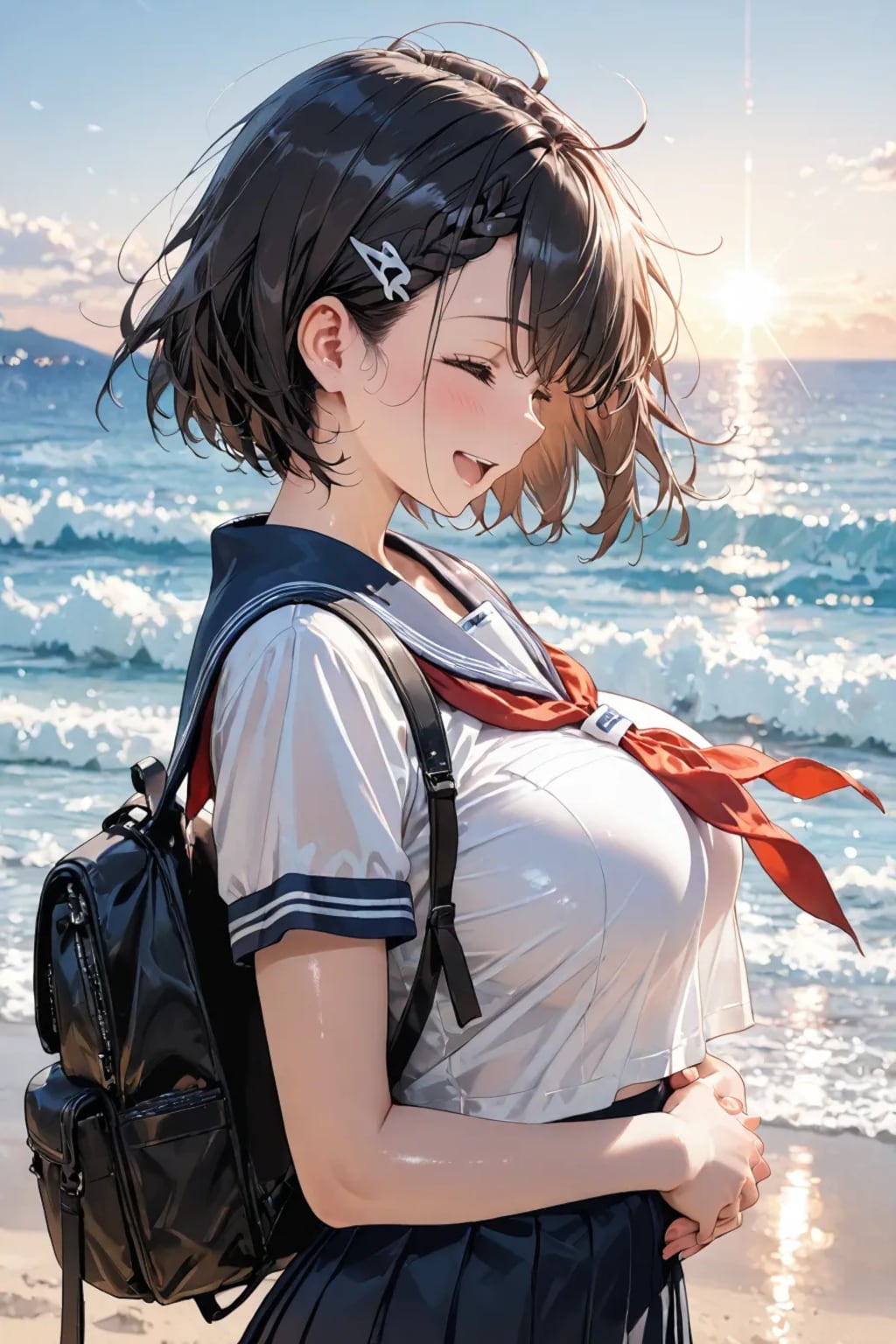 頼れる先輩JKと海辺デート☺️