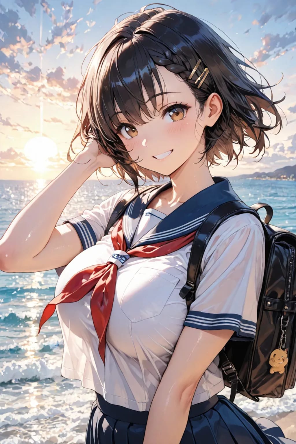 頼れる先輩JKと海辺デート☺️