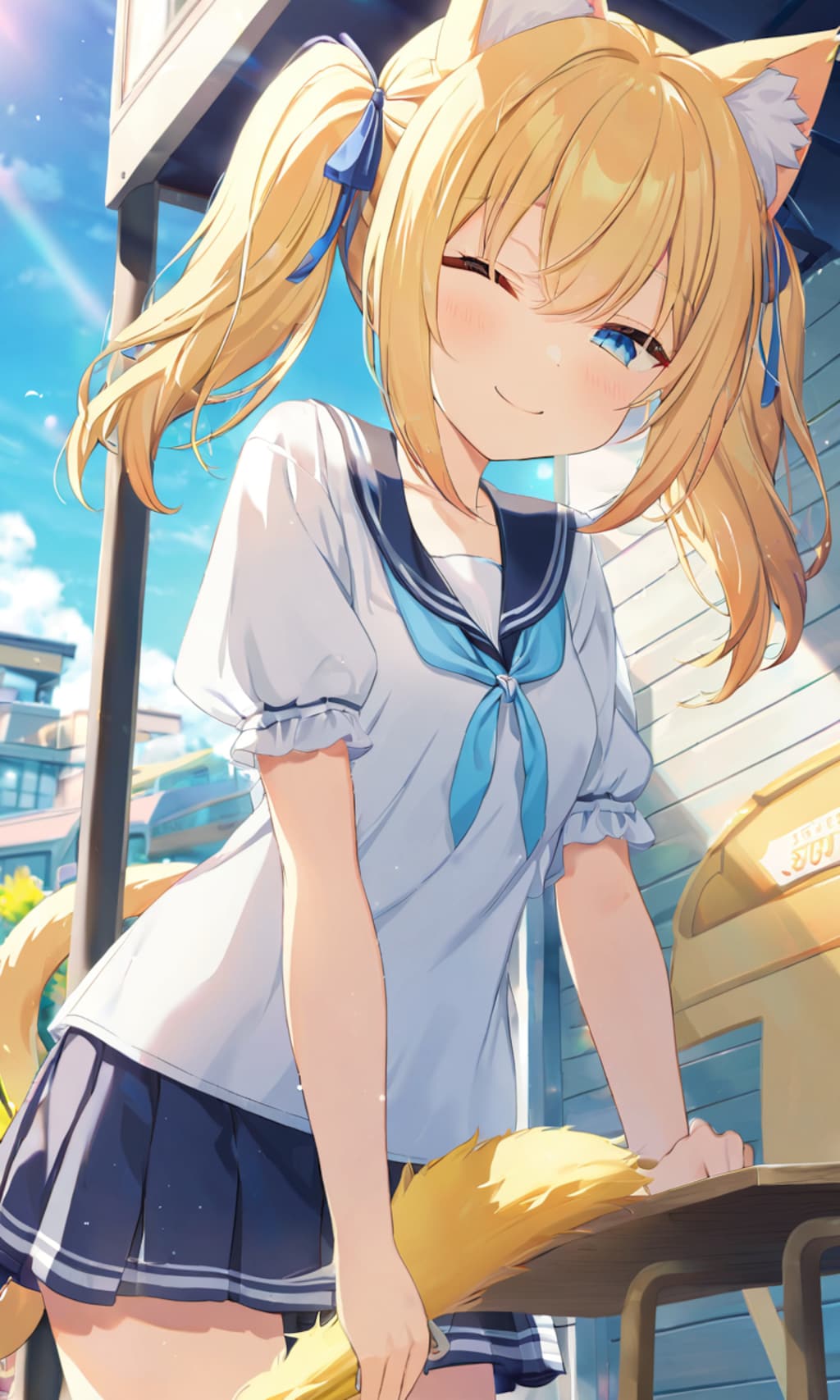 こるり「夏っ！」まや「暑い！」