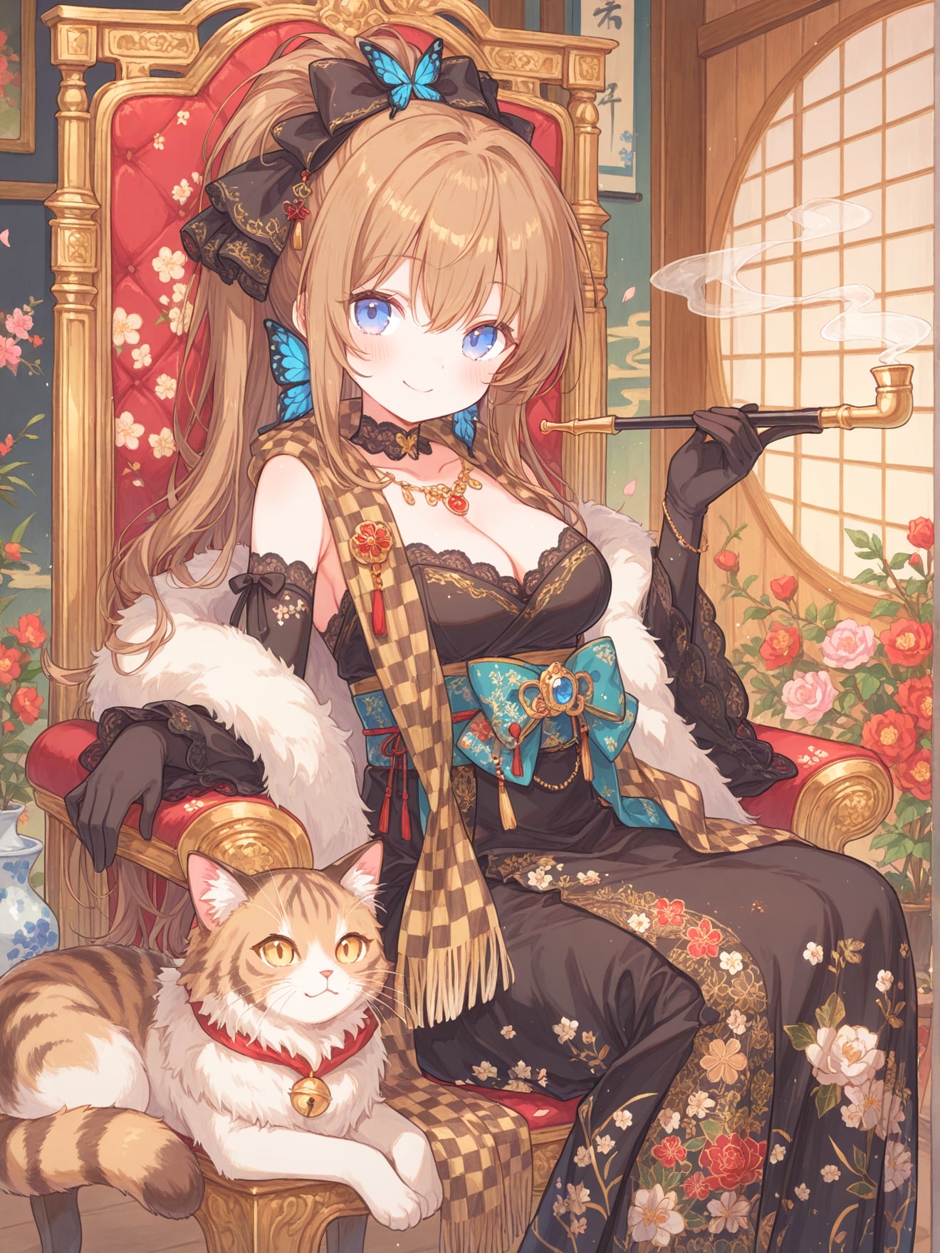 高貴な和ゴシックお嬢様 | の人気AIイラスト・グラビア