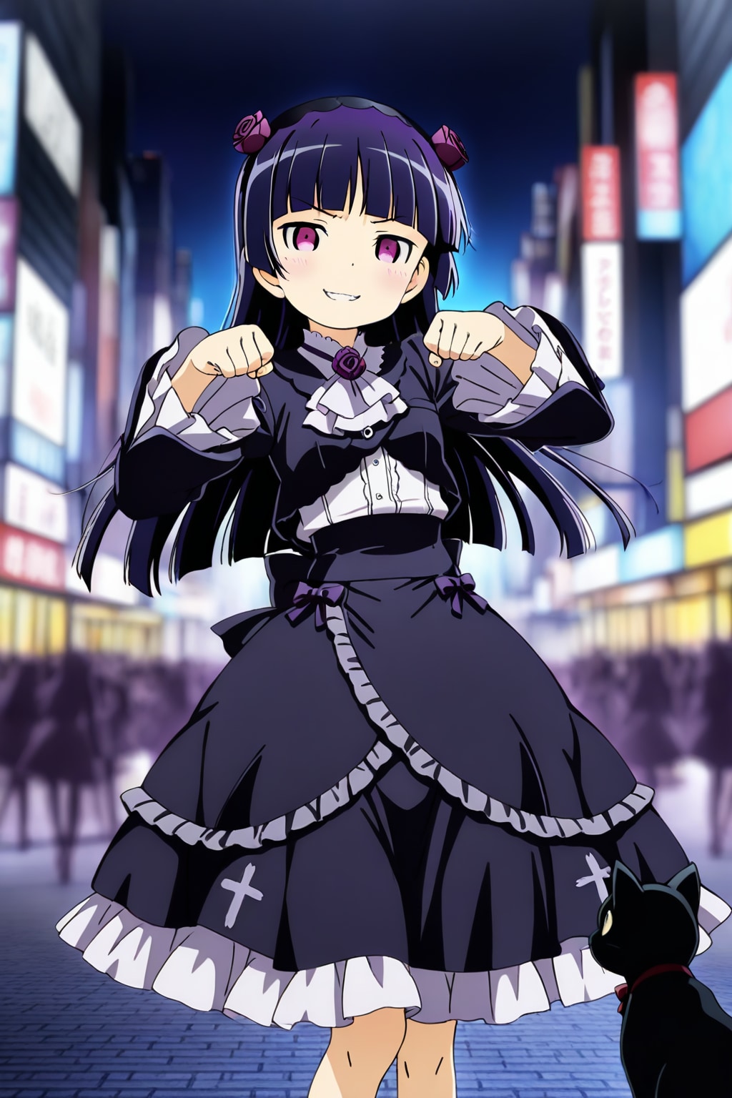 黒猫(五更瑠璃)＆黒猫🐈‍⬛❤️